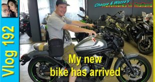 My new bike has arrived (รถจักรยานยนต์ใหม่ของฉันมาถึงแล้ว)