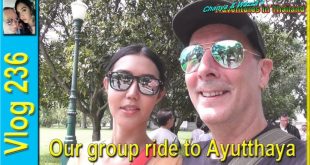 Our group ride to Ayutthaya (รถจักรยานยนต์ของเราไปอยุธยา)