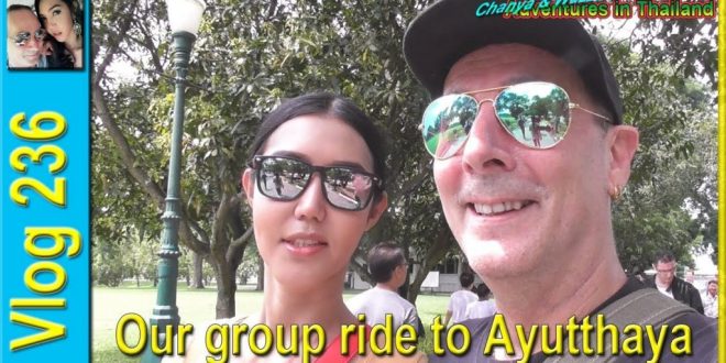 Our group ride to Ayutthaya (รถจักรยานยนต์ของเราไปอยุธยา)