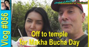 Off to temple for Makha Bucha Day